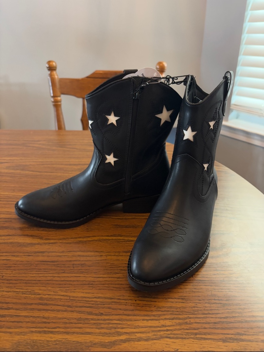 Wonder Nation Girls Star Western Cowgirl Boots